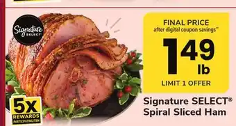 ACME Signature select spiral sliced ham offer
