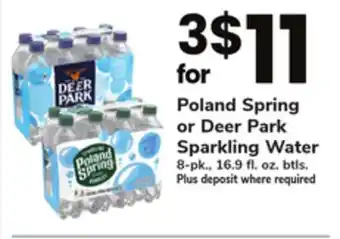 ACME Poland spring or deer park sparkling water offer