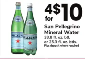 ACME San pellegrino mineral water offer