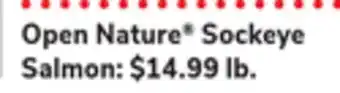 ACME Open nature sockeye salmon offer