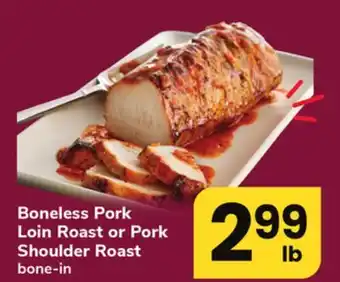 ACME Boneless pork loin roast or pork shoulder roast offer