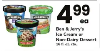 ACME Ben & jerry's ice cream or non-dairy dessert offer