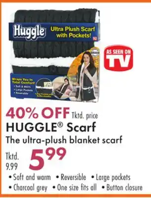 Boscov's Huggle scarf the ultra-plush blanket offer
