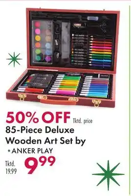Boscov's 85-piece deluxe wooden art set by offer
