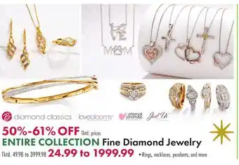 Boscov's Entire collection fine diamond jewelry offer