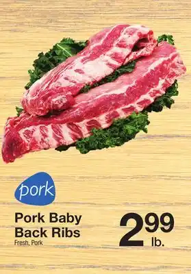 The Fresh Grocer Pork baby back ribs offer