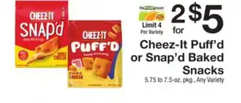 The Fresh Grocer Puff'd or snap'd baked snacks offer