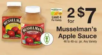 The Fresh Grocer Apple sauce offer