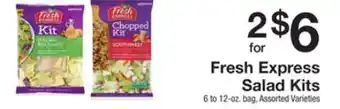 The Fresh Grocer Salad kits offer