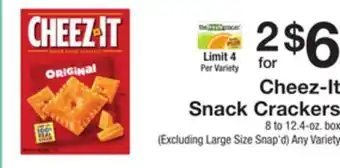 The Fresh Grocer Snack crackers offer