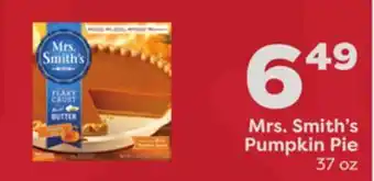 Weis Markets Mrs. smith's pumpkin pie offer
