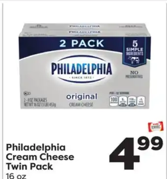 Weis Markets Philadelphia cream cheese twin pack offer