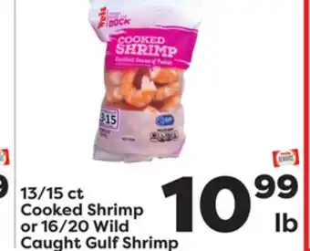 Weis Markets 13/15 ct cooked shrimp or 16/20 wild caught gulf shrimp offer