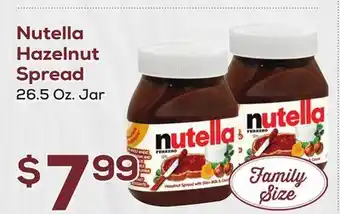 DeCicco & Sons Nutella hazelnut spread offer