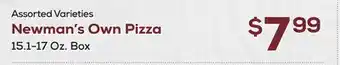 DeCicco & Sons Newman's own pizza offer