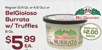 DeCicco & Sons Belgioioso burrata w/truffles offer