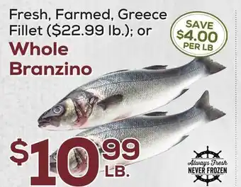 DeCicco & Sons Whole branzino offer
