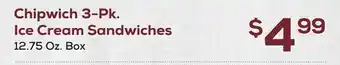 DeCicco & Sons Chipwich 3-pk. ice cream sandwiches offer