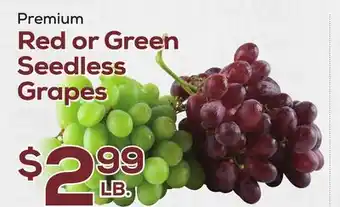 DeCicco & Sons Red or green seedless grapes offer