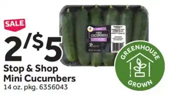 Stop&Shop Stop & shop mini cucumbers offer