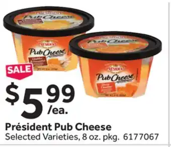 Stop&Shop Président pub cheese offer