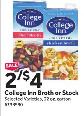 Stop&Shop College inn broth or stock offer