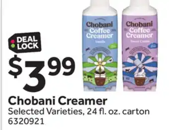 Stop&Shop Chobani creamer offer