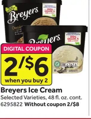 Stop&Shop Breyers ice cream offer