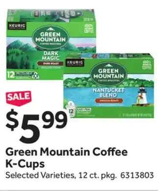 Stop&Shop Green mountain coffee k-cups offer