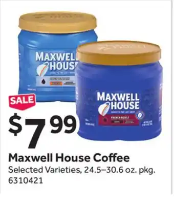 Stop&Shop Maxwell house coffee offer