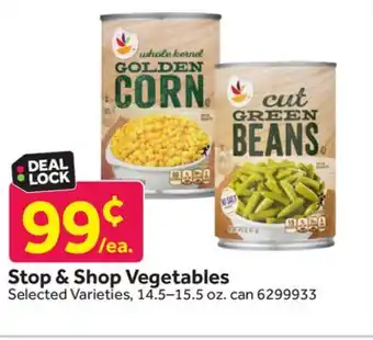 Stop&Shop Stop & shop vegetables offer