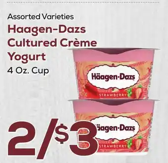 DeCicco & Sons Haagen-dazs cultured crème yogurt offer