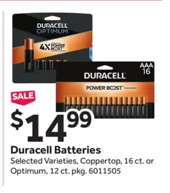 Stop&Shop Duracell batteries offer