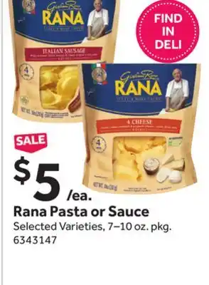 Stop&Shop Rana pasta or sauce offer