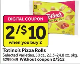 Stop&Shop Totino's pizza rolls offer