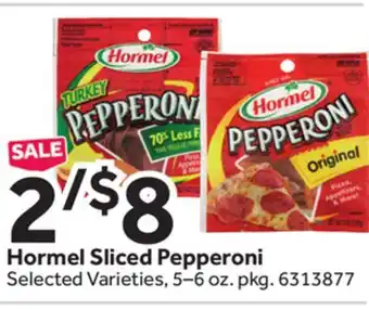 Stop&Shop Hormel sliced pepperoni offer