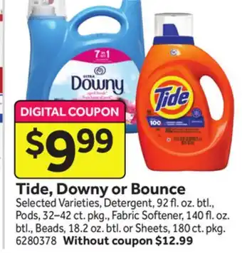 Stop&Shop Tide, downy or bounce offer