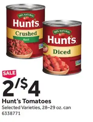 Stop&Shop Hunt's tomatoes offer