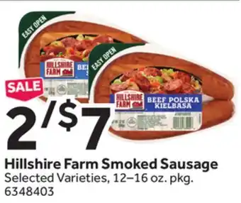 Stop&Shop Hillshire farm smoked sausage offer