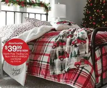 JC Penney North pole trading co. faux-mink-to-sherpa comforter offer