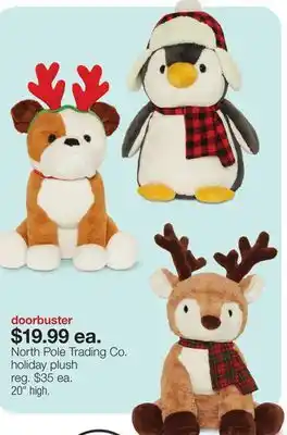 JC Penney Northpole holiday plush offer