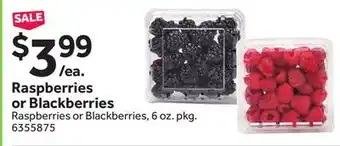 Stop&Shop Raspberries or blackberries offer