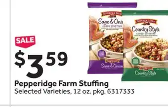 Stop&Shop Pepperidge farm stuffing offer