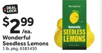 Stop&Shop Wonderful seedless lemons offer