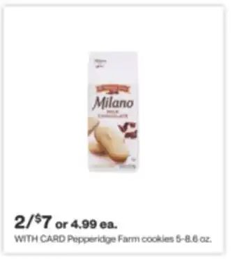 CVS Pepperidge farm cookies 5-8.6 oz offer