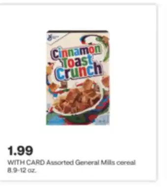 CVS Assorted general mills cereal 8.9-12 oz offer