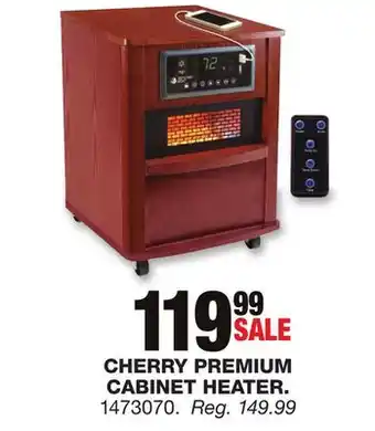 Blain's Farm & Fleet Cherry premium cabinet heater offer