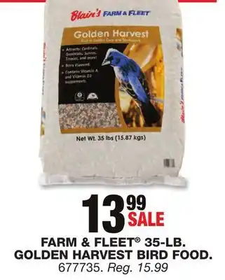 Blain's Farm & Fleet Farm & fleet 35-lb. golden harvest bird food offer