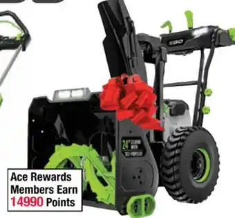 Ace Hardware Ego power + 56 volt 24 self-propelled two-stage snow thrower offer