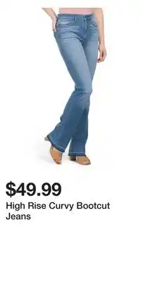 TJ Maxx High rise curvy bootcut jeans offer